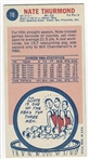 1969 Topps Basketball #10 Nate Thurmond - San Francisco Warriors RC